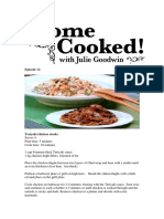 Home Cooking With Julie Goodwin