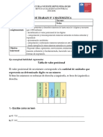 Guía de Trabajo Valor Posicional