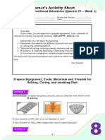 Learner's Activity Sheet: Technology and Livelihood Education (Quarter IV - Week 1)