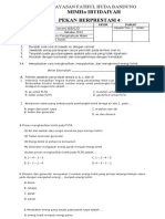 Soal PB IPA Kelas 6ABCD Tema 4