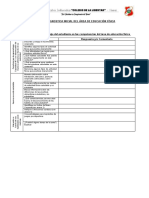 Ficha Diagnostica Inicial Del Área de Educación Física