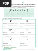 Exponents Understanding Key Terms PDF