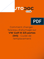 FR Comment Changer Faisceau Dallumage Sur VW Golf III 35 Portes 1h1 Guide de Remplacement