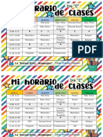 Horario Primer Grado 2023 - Padres de Famiia