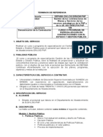 Terminos de Referencia-Curso de Contrataciones Con El Estado Depaba