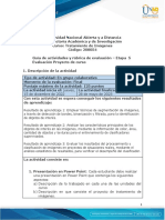 Guía de Actividades y Rúbrica de Evaluación - Etapa 5 - Evaluación Proyecto de Curso