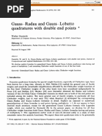 Lobatto Quadrature PDF