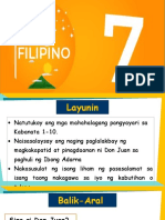 Aralin 17 - Ang Ibong Adarna - Kabanata 1-10