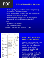 Geologic Time and Plate Tectonics