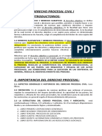 Derecho Procesal Civil I Curso de La U-2