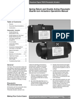 79U, E Spring Return and Double Acting Pneumatic Quarter-Turn Actuators Operations (2000)