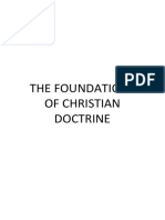 The Foundations of Christian Doctrine