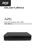 Gustard: High Performance Audio DAC User Manual