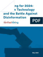 Preparing For 2024: Election Technology and The Battle Against Disinformation