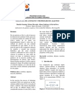 Informe Obtención de Acetileno PDF