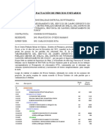 Acta de Pactación de Precios Unitarios