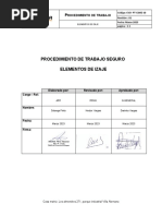 PTS - Elementos de Izajes - COINVA 2023