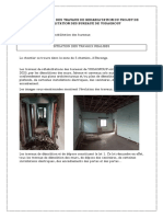 Rapport de Suivi Des Travaux de Rehabilitation Du Projet de Rehabilitation Des Bureaux de Yodagroup