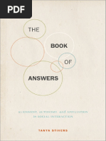 The Book of Answers Alignment, Autonomy, and Affiliation in Social Interaction (Foundations of Human Interaction) (Tanya Stivers) (Z-Library) - 1 PDF