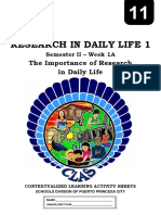 Applied - 11 - Research in Daily Life 1 - semII - CLAS1A - The Importance of Research in Daily Life - v10 PNS PDF