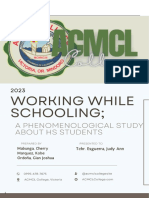 Phenomenological Study About Working Student