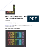 How To Create Colorful Neon Text With Adobe Illustrator PDF