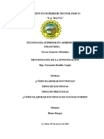 Metodología de La Investigación Informe