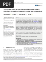 Efficacy and Safety of Topical Oxygen Therapy For Diabetic Foot Ulcers: An Updated Systematic Review and Meta-Analysis