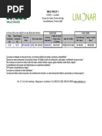 Hoja de Cotización Valle Dulce 1 Etapa 1 - Lulada - 02.10.23