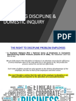 Managing Discipline & Domestic Inquiry PDF