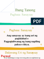 2.3 Ibat Ibang Tanong - Sanaysay