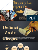 El Cheque y La Tarjeta de Crédito