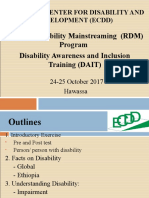 Disability Awareness and Inclusion Training (RDM Hawassa)