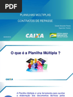 Ple - Planilhas-Múltiplas-Contratos-De-Repasse - Cláudio-Alexandre - Cef PDF