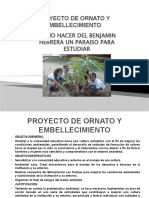 PROYECTO DE ORNATO Y EMBELLECIMIENTO en Presentacion