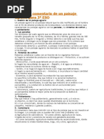 Análisis y Comentario de Un Paisaje Agrario para 3º ESO