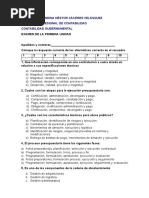 Contabilidad Gubernamental Examen-1