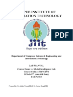 Lab Manual 15B17CI574 Artificial Intelligence Lab PDF