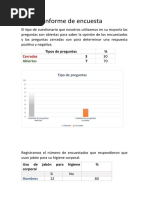 Informe de Encuesta