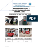 PROGRAMA DE MINIMIZACION Y MANEJO DE RRSSH. CSBII. FEBRERO 23 - 24 Falta Resultados Jeni