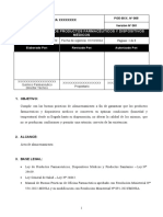 Poes 005 Almacenamiento de Productos Farmacéuticos y Dispositivos Médicos