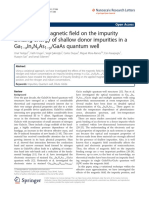 The Effect of Magnetic Field On The Impurity Binding Energy of Shallow Donor Impurities in A Ga in N As /gaas Quantum Well