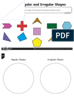 Maths - Regular and Irregular Polygons Challenge