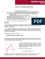 Actividada No. 2 Derivadas y Aplicaciones