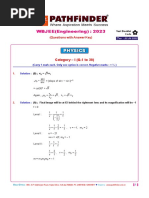 Physics WBJEE-2023 Solution PDF