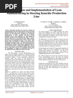 Evaluation and Implementation of Lean Manufacturing in Steering Knuckle Production Line IJERTCONV5IS07036