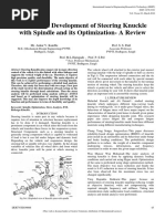 Design and Development of Steering Knuckle With Spindle and Its Optimization A Review IJERTV5IS030068