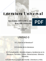 CULTURA GENERAL - Literatura Universal