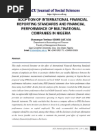 Adoption of International Financial