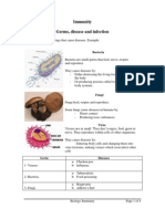 Immunity Germs, Disease and Infection